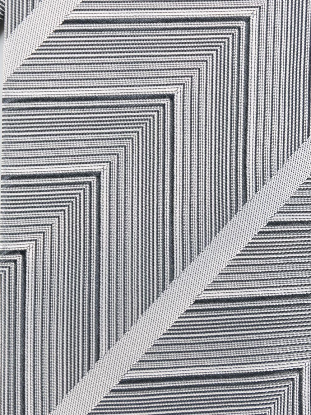 Pre-owned Gianfranco Ferre 1990s Geometric-print Silk Tie In Grey