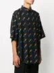 BALENCIAGA logo-print oversize shirt