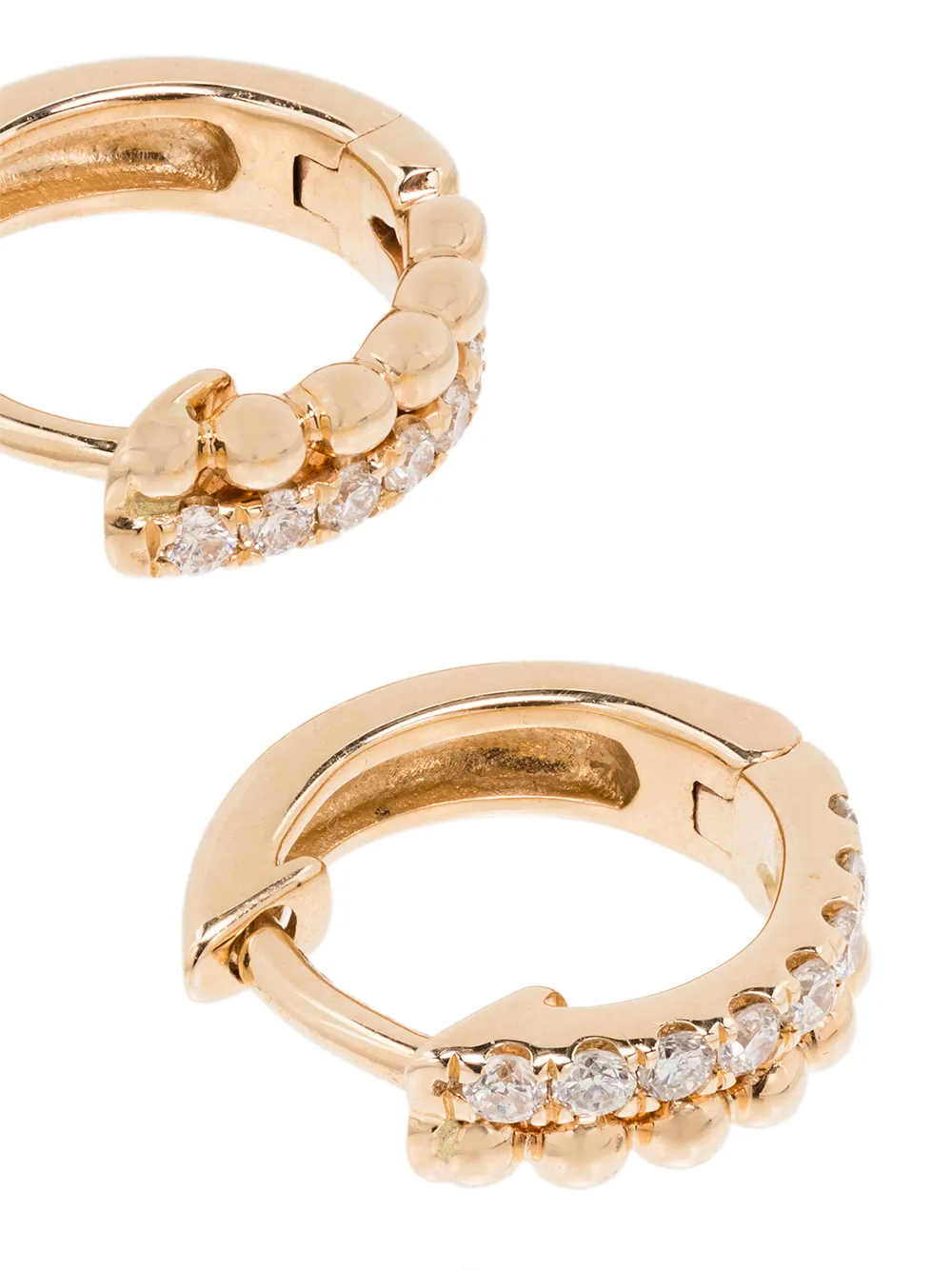 Dana Rebecca Designs 14k Gold Poppy Rae Pebble Diamond Huggie Earrings In Yellow Gold