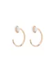 Image 1 of Melissa Joy Manning 14kt yellow gold opal huggie earrings