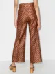 Gucci logo jacquard flared trousers