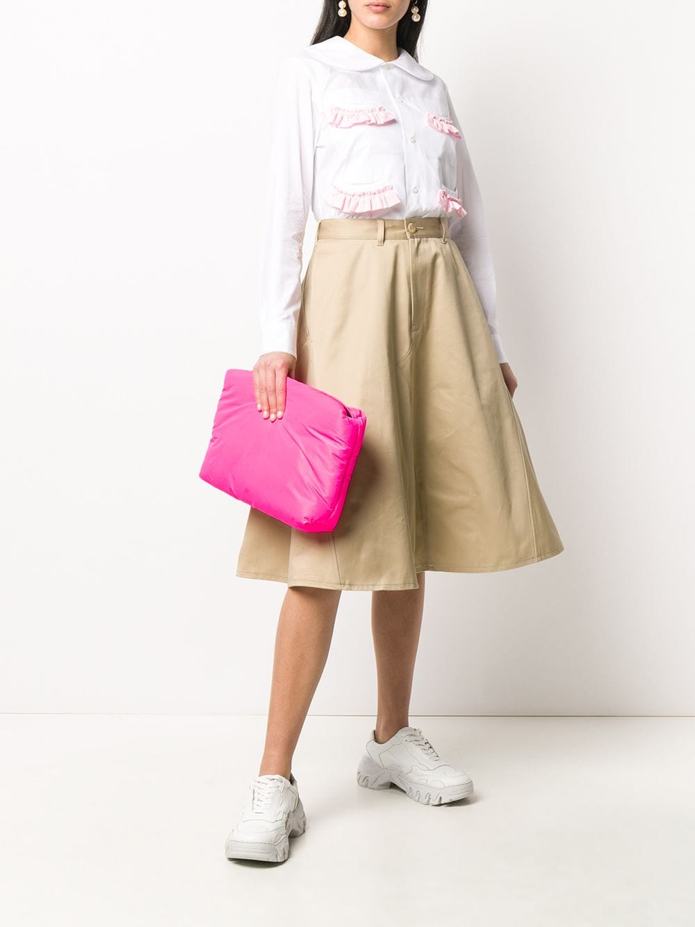 фото Comme des garçons girl ruffle trim pocket shirt