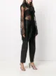UNRAVEL PROJECT sheer lace tied blouse