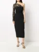 Image 2 of David Koma sheer panel one shoulder dress