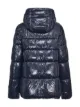 Image 2 of Pinko high-shine quilted hooded coat