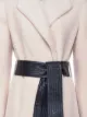 Pinko tie-waist mid-length coat