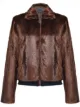 Image 1 of Pinko embellished bird shearling jacket