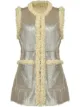 Image 1 of Pinko metallic sherpa sleeveless vest