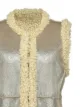 Pinko metallic sherpa sleeveless vest