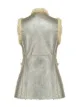 Image 2 of Pinko metallic sherpa sleeveless vest