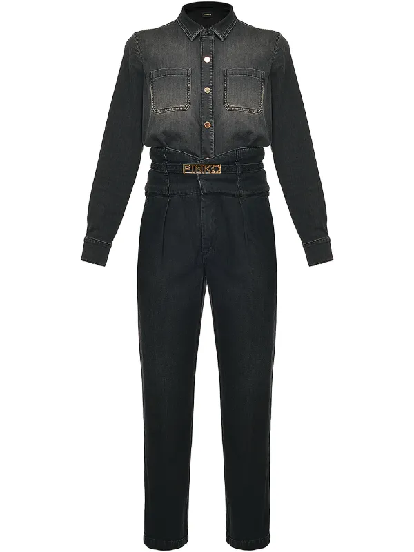 boiler suit with belt