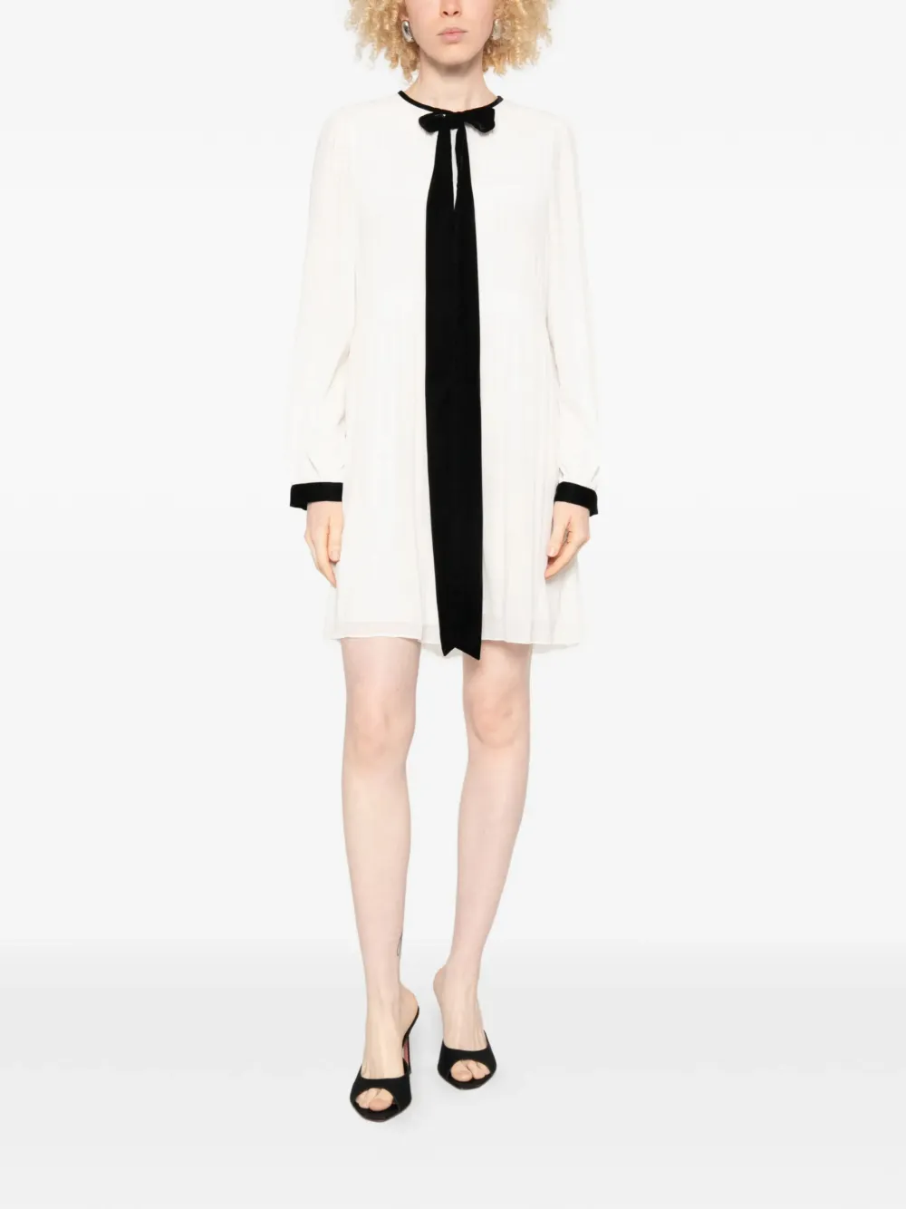 PINKO Mini-jurk met strikdetail Wit
