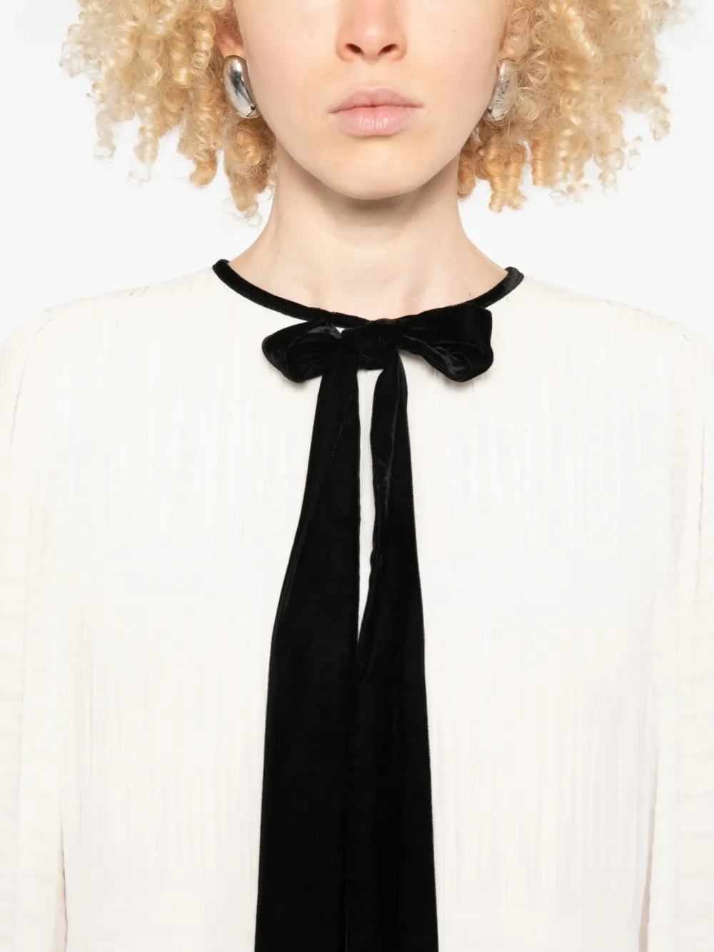 PINKO Mini-jurk met strikdetail Wit