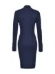 Image 2 of Pinko ribbed high neck dress