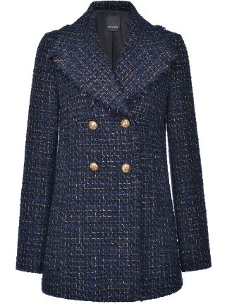 pinko tweed coat