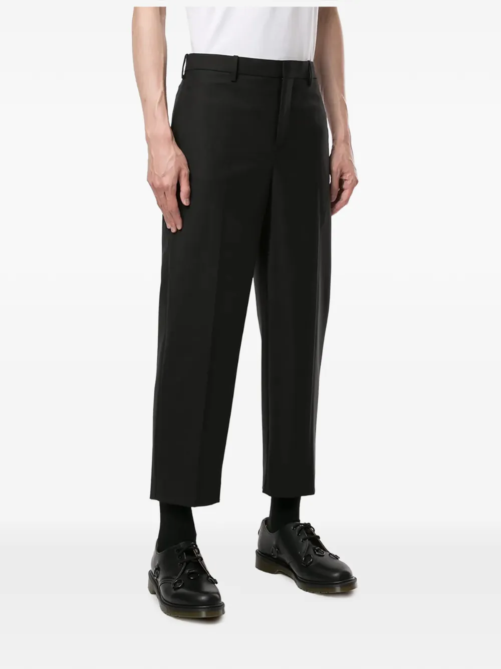 Neil Barrett Klassische Cropped-Hose - Schwarz
