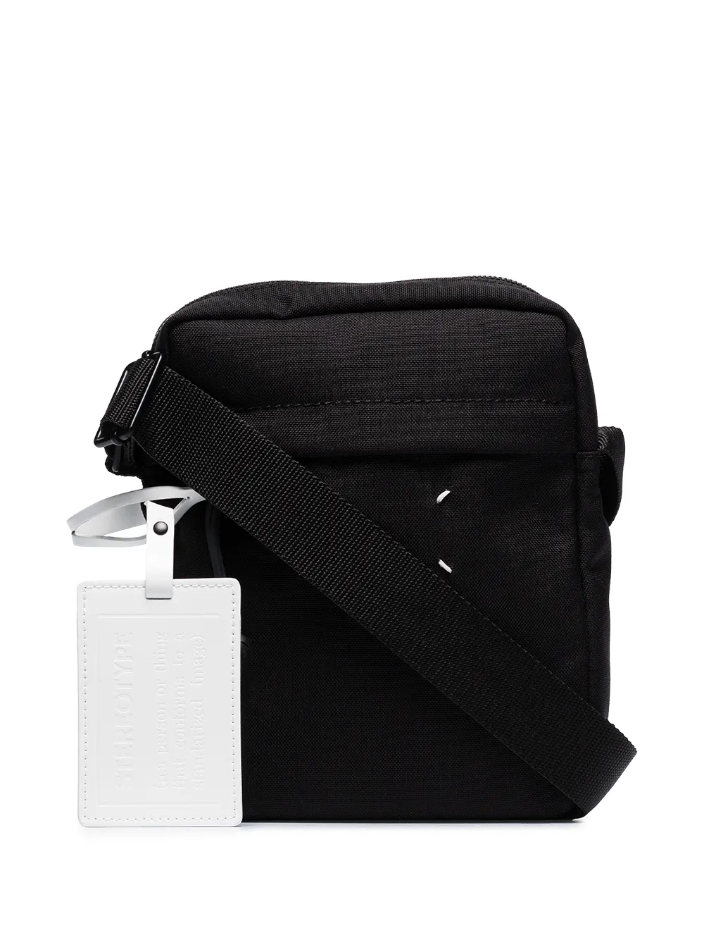 Click to view more detailed imagery on our partner's website Maison Margiela Black 4-stitches Cross Body Bag