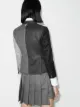 Thom Browne panelled cropped blazer jacket
