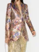 Image 2 of Paco Rabanne metallic paisley-print blazer jacket