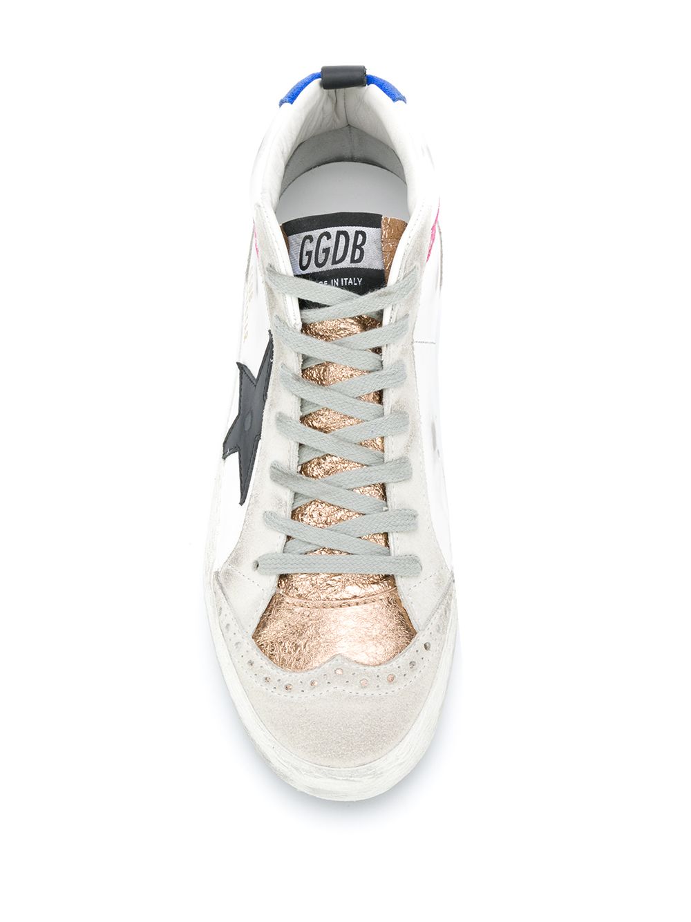 фото Golden goose высокие кеды mid star