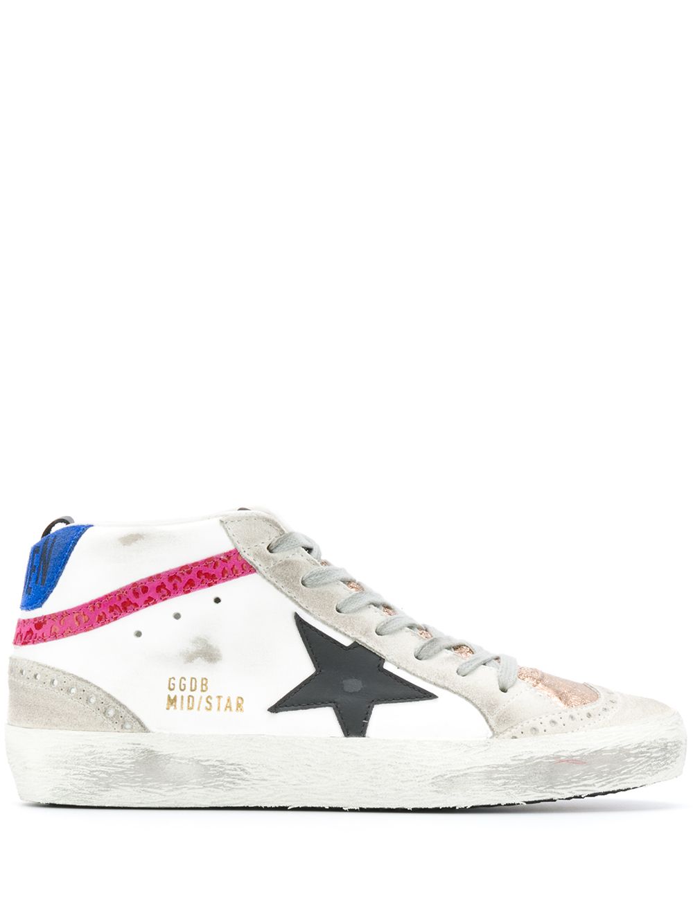 фото Golden goose высокие кеды mid star