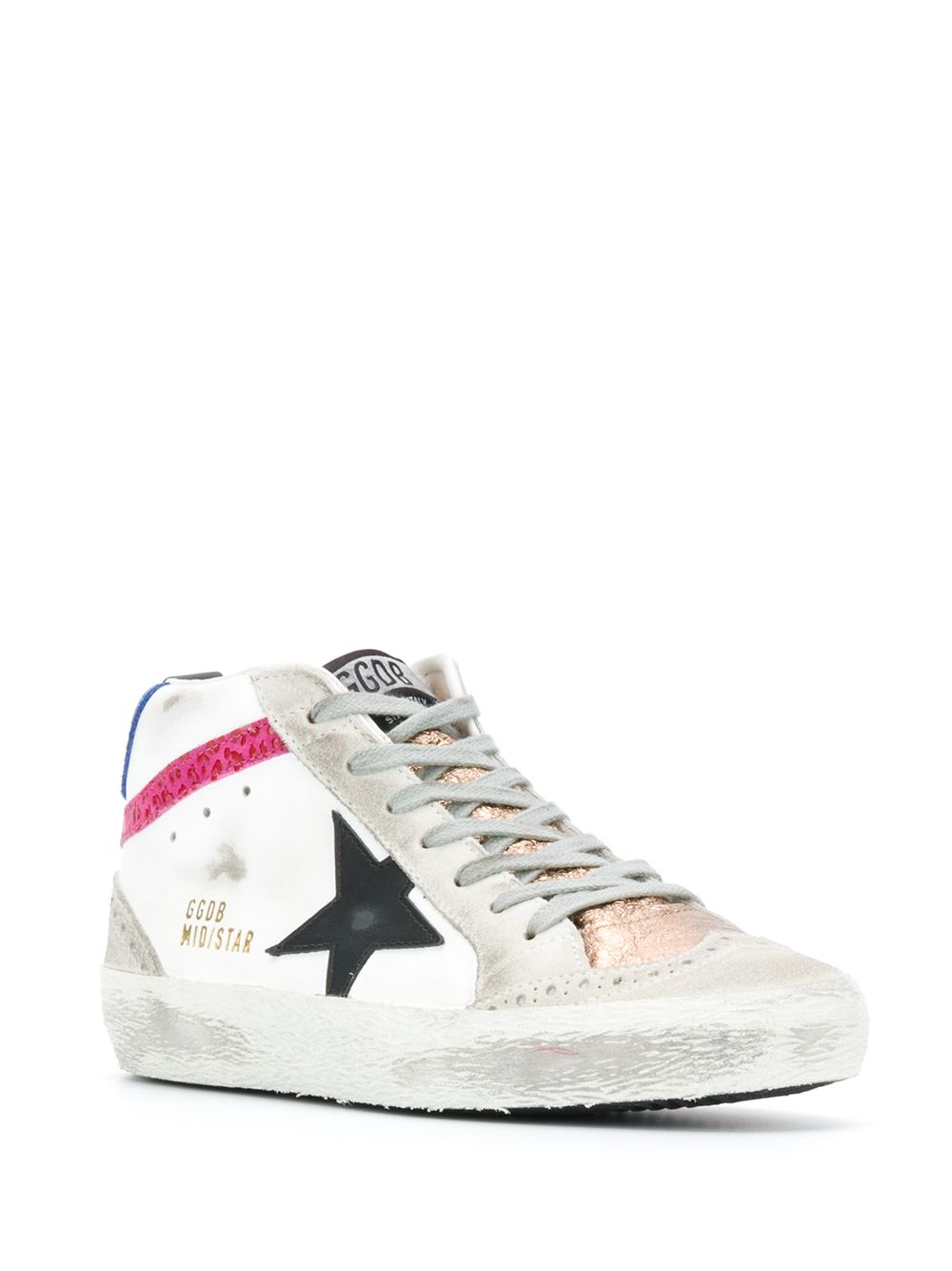 фото Golden goose высокие кеды mid star