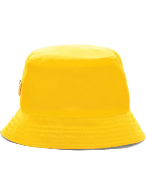 prada logo plaque bucket hat