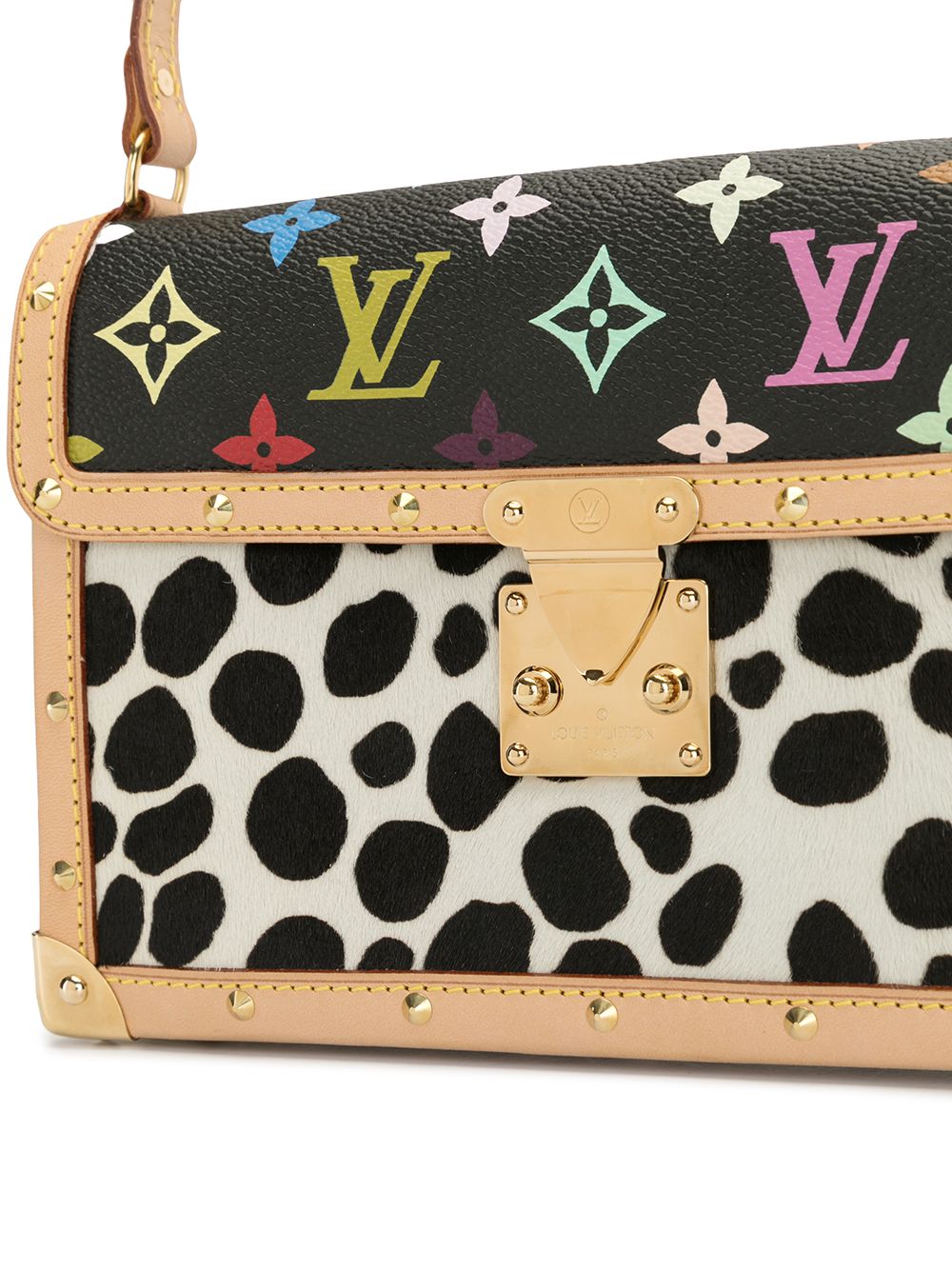 Louis Vuitton Pochette Dalmatian Shoulder Bag Small Black,Brown