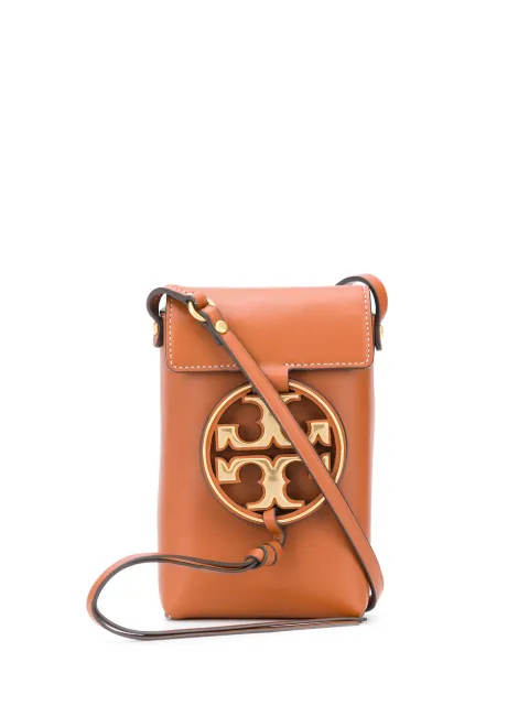 tory burch women's miller leather phone crossbody bag