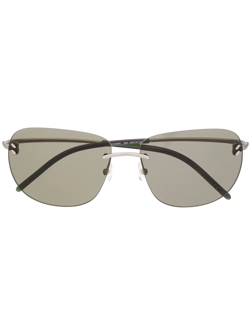 Stella McCartney Eyewear rimless square-frame sunglasses | Silver | Image 1