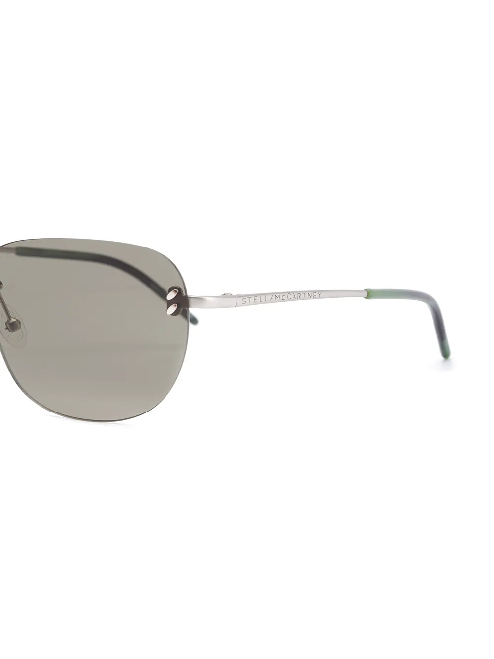 Stella McCartney Eyewear Zonnebril met vierkant montuur Zilver