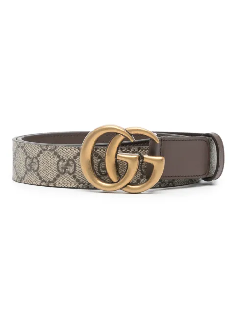 Gucci ceinture en cuir à motif GG Marmont