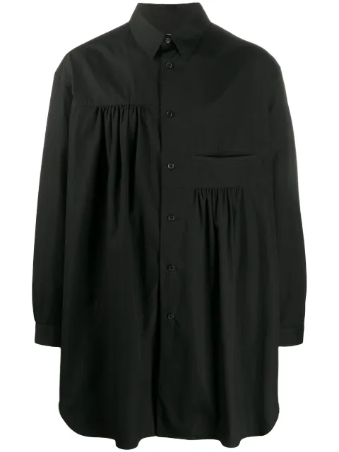 Yohji Yamamoto oversized pleated shirt
