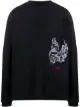 Image 1 of 424 embroidered long-sleeve sweatshirt