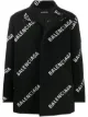 Изображение 1 из Balenciaga укороченное пальто с логот��пом
