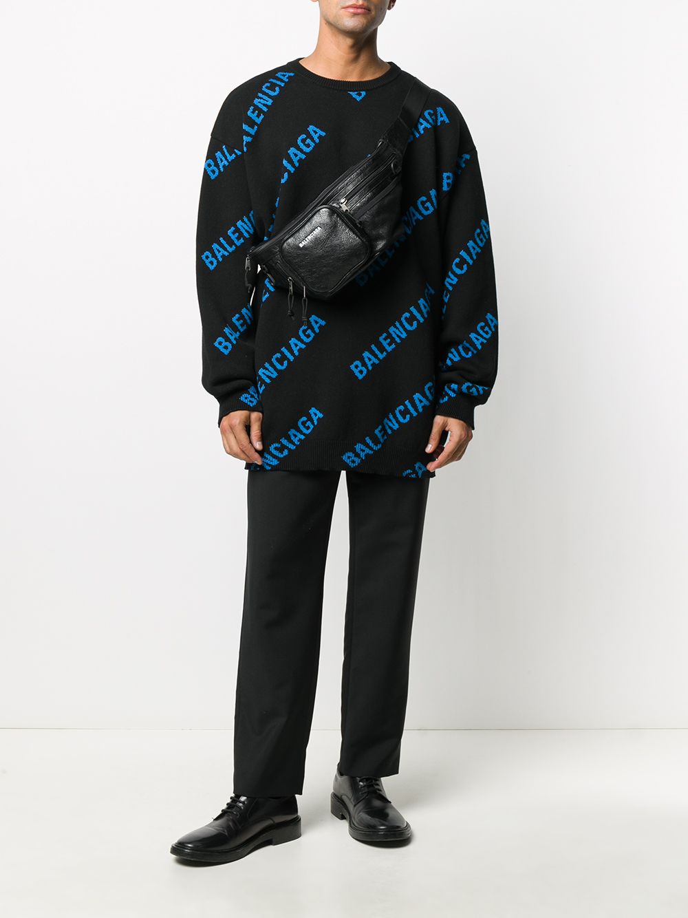 Balenciaga all-over Logo Jumper - Farfetch