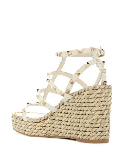 valentino garavani rockstud rope sandals