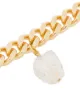 Märta Larsson 18kt gold vermeil clear quartz collar necklace