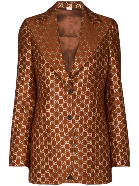 Gucci GG motif single-breasted blazer