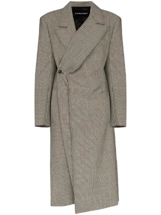 grey wrap around coat