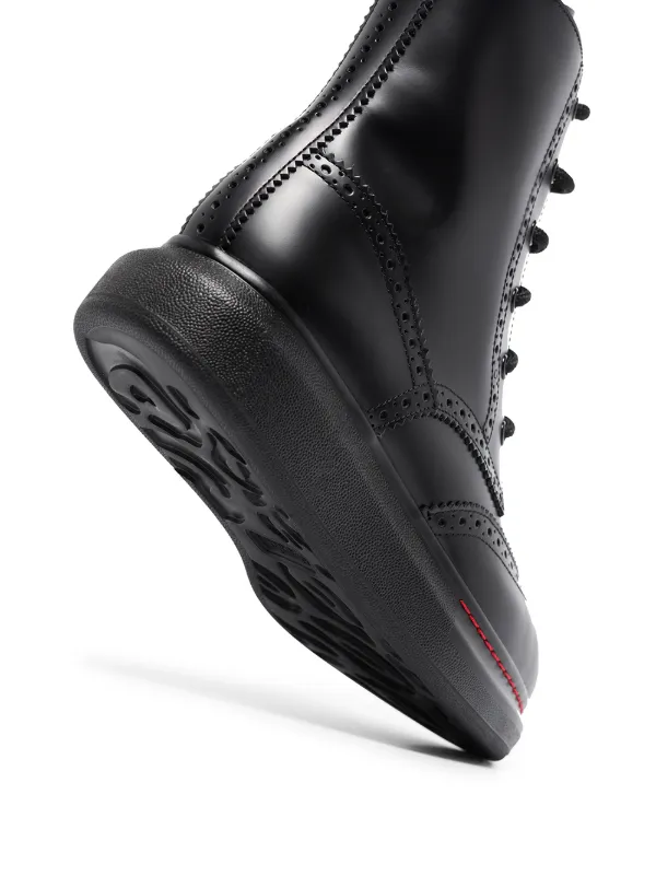 Alexander McQueen lace-up Combat Boots | Black | FARFETCH