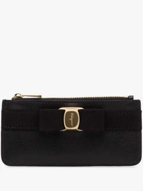 Ferragamo Vara bow long leather wallet