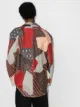 By Walid Miles patchwork wool shirt jacket