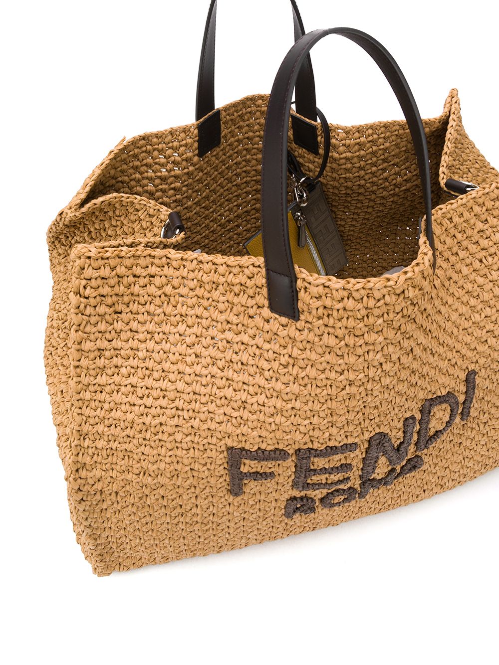фото Fendi сумка-тоут с вышитым логотипом
