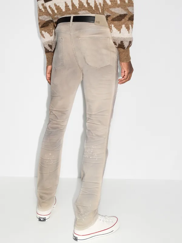 PAIGE Lennox distressed slim-fit jeans 