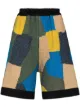 Image 1 of By Walid Silas patchwork knee-length shorts