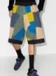 Image 2 of By Walid Silas patchwork knee-length shorts