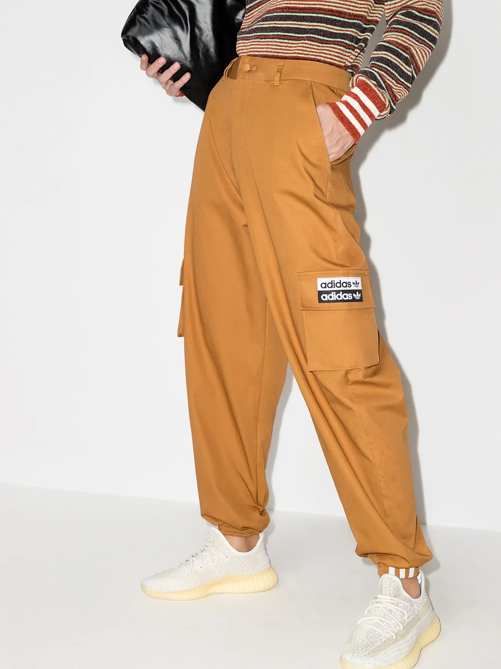 Image 2 of adidas loose fit cargo pocket trousers