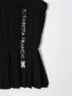 Elisabetta Franchi La Mia Bambina بلوزة بكسرات وطبعة شعار الماركة