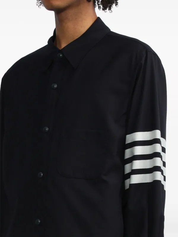 Thom Browne 4-Bar Sleeve Shirt | Blue | FARFETCH